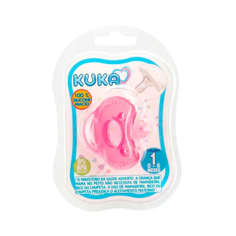 Chupeta Kuka Soft Rosa