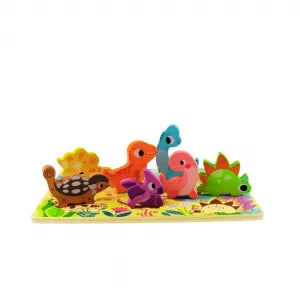 Tabuleiro de Encaixe - Dinossauros