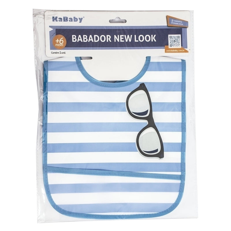 Babador New Look Listrado Azul
