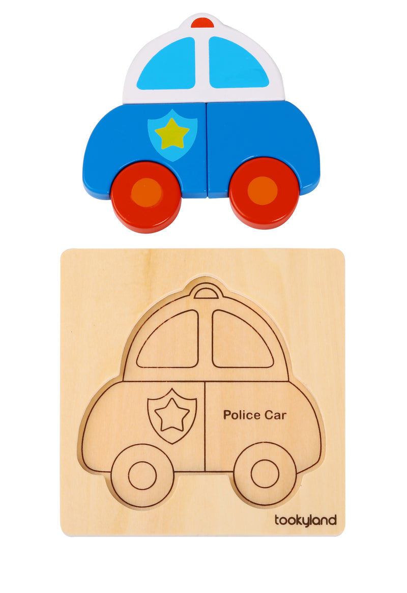 Mini Quebra Cabeça Transportes - 4 em 1