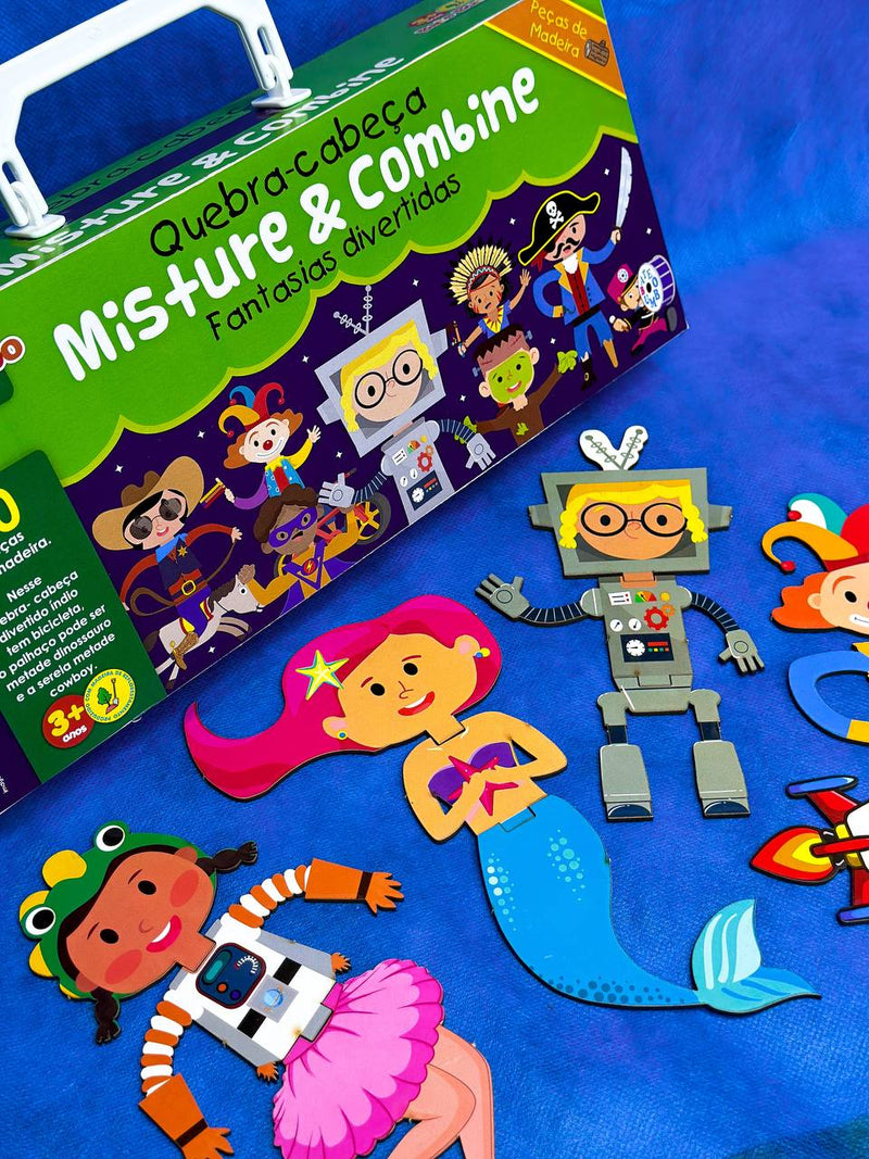 Quebra Cabeça Misture & Combine Fantasias Divertidas