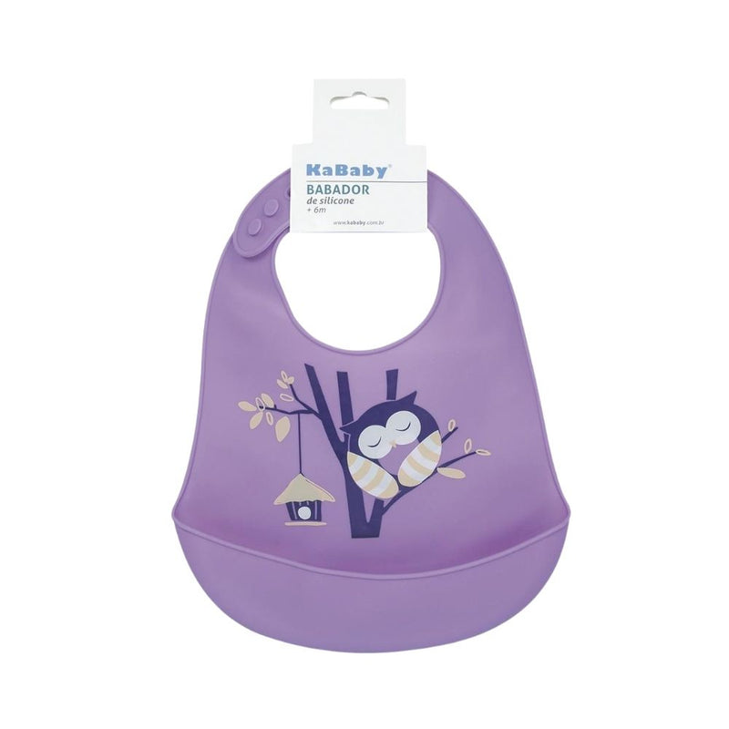 Babador de Silicone Coruja